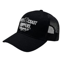 West Coast Choppers Καπέλο Motorcycle Co. μαύρο | WCC trucker cap black
