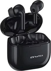 Awei T1 Pro In-ear Bluetooth Handsfree Ακουστικά με Αντοχή στον Ιδρώτα και Θήκη Φόρτισης Μαύρα