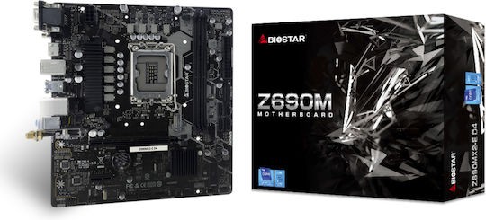 Biostar Z690MX2-E D4 Motherboard Micro ATX με Intel 1700 Socket