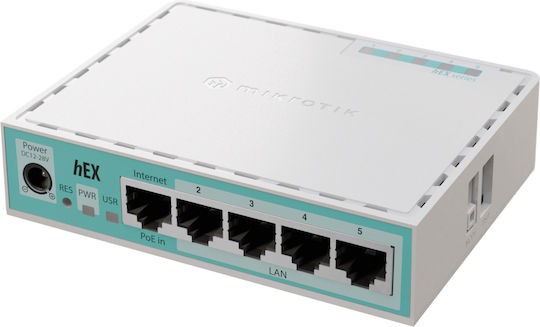 MikroTik E50UG hEX refresh v7 Router με 5 Θύρες Gigabit Ethernet