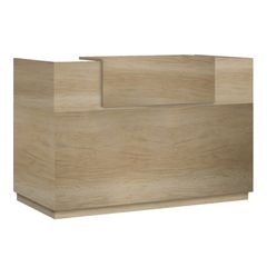 Γραφείο reception Lotus pakoworld σε χρώμα φυσικό 200x70x110εκ