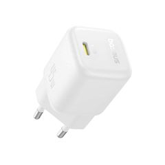Baseus PicoGo Φορτιστής Χωρίς Καλώδιο GaN, USB-C 45W Power Delivery, Quick Charge 3.0, SuperCharge Λευκός