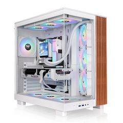 Thermaltake View 380 XL WS ARGB, Midi-Tower Case White/Wood
