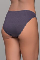 High Leg Σλιπ Bikini Bamboo - Ανθρακί-thumb-1