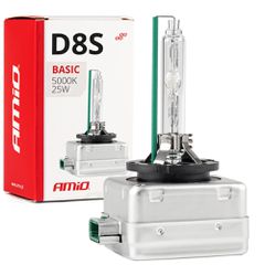 Amio Amio – Λάμπα Xenon D8S 12V 35W 5000K BASIC για ισχυρό φωτισμό δρόμου και καθαρή ορατότητα - 1 Τεμ. (02952/AM)