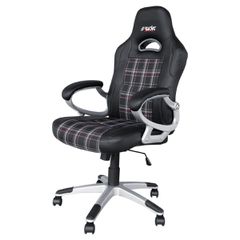 Simoni Racing ΚΑΡΕΚΛΑ ΓΡΑΦΕΙΟΥ BUCKET ΜΑΥΡΗ/ΚΑΡΟ ΑΠΟ ΟΙΚΟΛΟΓΙΚΟ ΔΕΡΜΑ ΜΕ ΡΟΔΑΚΙΑ & ΡΥΘΜΙΖΟΜΕΝΟ ΥΨΟΣ 115-125cm SIMONI RACING - 1 τεμ.