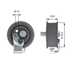 Τεντωτήρας, οδοντ. ιμάντας  PowerGrip™