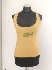 Κίτρινη Αμάνικη Μπλούζα "Feel Good" Racerback – Small