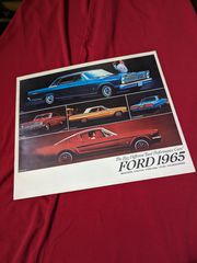 Ford 1965 Brochure. Προσπέκτους Mustang Galaxie Thunderbird
