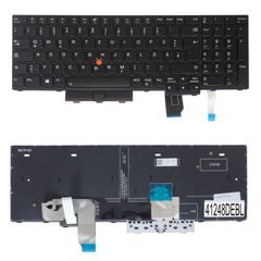 Deutsche Tastatur für Laptop - German Laptop Keyboard για Lenovo ThinkPad P15 Gen 1 20SU 20ST T15g Gen 1 20UR 20US P17 Gen 1 20SN 20SQ 5N20Z74822 5N20Z74884 PK131K92B12 DE Backlight Pointer Black ( Κω