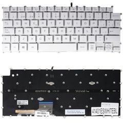 Teclado Español para Portátil - Spanish Laptop Keyboard για LG Gram 13U70Q 13UD70Q 13UD70P 13U70P 13UD70Q-GX30K SN2882BU1 SG-A9792-XR SG-A9792-XRA ES Nο Frame Backlight White ( Κωδ.41401ESWHITEBL )