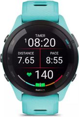 Garmin Forerunner 265 46mm Αδιάβροχο Smartwatch με Παλμογράφο (Aqua/Black)