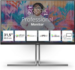 AOC U32U3CV IPS HDR Monitor 32" 4K 3840x2160 με Χρόνο Απόκρισης 4ms GTG