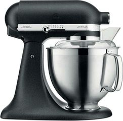 Kitchenaid 5KSM185PSEBK Κουζινομηχανή 300W με Ανοξείδωτο Κάδο 4.8lt BLACK