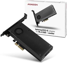 Axagon Κάρτα PCIe σε 2 θύρες M.2 (PCEM2-DC)