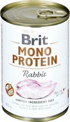 Brit Mono Protein Υγρή Τροφή Σκύλων σε Κονσέρβα με Κουνέλι χωρίς Σιτηρά & Γλουτένη 400gr