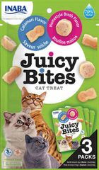 Inaba Churu Cat Juicy Bites Λιχουδιές Σνακ με Σπιτικό Ζωμό & Καλαμάρι για Ενήλικες Γάτες 33.9gr