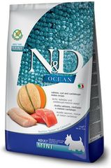 Farmina N Ocean Adult Mini 2.5kg Ξηρά Τροφή χωρίς Σιτηρά & Γλουτένη για Ενήλικους Σκύλους Μικρόσωμων Φυλών με Κολοκύθα