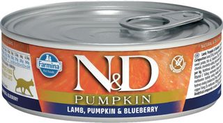 Farmina Pumpkin Υγρή Τροφή για Ενήλικες Γάτες σε Κονσέρβα με Αρνί και Κολοκύθα χωρίς Σιτηρά 70gr 22.09.013