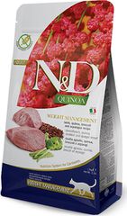 Farmina N Quinoa Weight Management Ξηρά Τροφή χωρίς Σιτηρά & Γλουτένη για Ενήλικες Γάτες με Αρνί 5kg