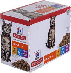 Hill's Feline Υγρή Τροφή για Ενήλικες Γάτες σε Φακελάκι με Κοτόπουλο 12x85gr 52742211800