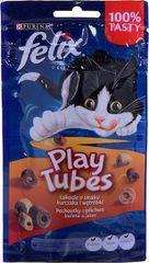 Purina Felix Play Tubes Λιχουδιές Σνακ Γάτας Κοτόπουλο & Συκώτι 50gr