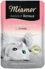 Miamor Ragout Royale Υγρή Τροφή για Ενήλικες Γάτες σε Φακελάκι με Κοτόπουλο και Σολομό χωρίς Γλουτένη 100gr 34-010
