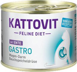Kattovit Feline Diet Gastro Υγρή Τροφή για Ενήλικες Γάτες σε Κονσέρβα με Πάπια Διαίτης 85gr