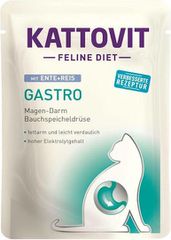 Kattovit Feline Diet Gastro Υγρή Τροφή για Ενήλικες Γάτες σε Φακελάκι με Πάπια και Ρύζι χωρίς Γλουτένη 85gr 77236