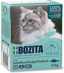 Bozita Feline Υγρή Τροφή για Ενήλικες Γάτες σε Φακελάκι με Μπακαλιάρο χωρίς Σιτηρά & Γλουτένη 370gr A35-BOZ.64910