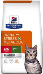 HILL'S Feline c/d Urinary Stress + Metabolic - Ξηρά τροφή για γάτες - 3 kg