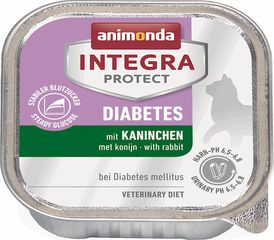 Animonda Integra Protect Diabetes Υγρή Τροφή για Ενήλικες Γάτες σε Ταψάκι με Κουνέλι Διαίτης 100gr