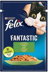 Purina Felix Fantastic Υγρή Τροφή για Ενήλικες Γάτες σε Φακελάκι με Κουνέλι 85gr