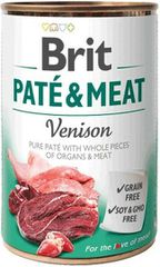 Brit Pate & Meat Υγρή Τροφή Σκύλων σε Κονσέρβα με Ελάφι χωρίς Σιτηρά 400gr 308456 DLZRITKMP0045