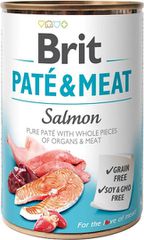Brit Pate & Meat Υγρή Τροφή Σκύλων σε Κονσέρβα με Κρέας και Σολομό χωρίς Σιτηρά 400gr