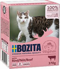 Bozita Feline Υγρή Τροφή για Ενήλικες Γάτες σε Φακελάκι με Βοδινό χωρίς Σιτηρά & Γλουτένη 370gr 035759