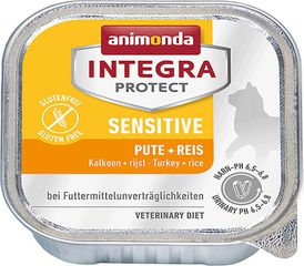 Animonda Integra Protect Sensitive Υγρή Τροφή για Ενήλικες Γάτες σε Ταψάκι με Γαλοπούλα και Ρύζι Διαίτης 100gr 86852
