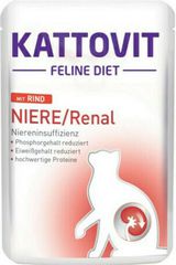 Kattovit Feline Diet Niere/Renal Υγρή Τροφή για Ενήλικες Γάτες σε Φακελάκι με Βοδινό 85gr
