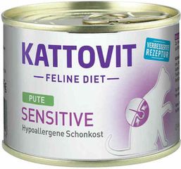 Kattovit Feline Diet Sensitive Υγρή Τροφή για Ενήλικες Γάτες σε Φακελάκι με Γαλοπούλα χωρίς Γλουτένη 185gr 34-134