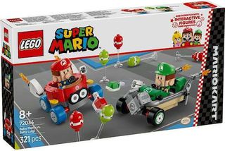Lego Super Mario Mario Kart Baby Mario vs. Baby Luigi 321τμχ 72034