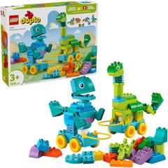 Lego Duplo 3in1 Dinosaurs on Wheels 108τμχ 10451