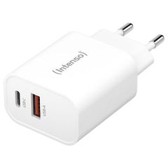 Intenso Φορτιστής Χωρίς Καλώδιο με USB-A και USB-C 30W Λευκός (W30AC)