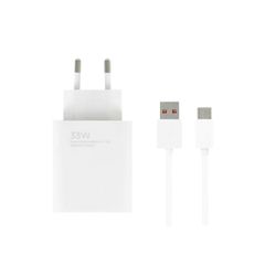 Xiaomi Φορτιστής με USB-A και Καλώδιο USB-C 33W Λευκός (BHR9956EU)