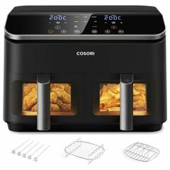 Cosori Dual Basket 8.5 Chef Edition Air Fryer με Διπλό Αποσπώμενο Κάδο 8.5lt Μαύρο