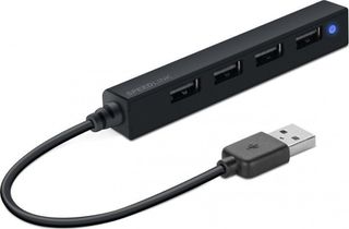 Speedlink SNAPPY SLIM USB Hub 4-Port, USB 2.0, Passive, black