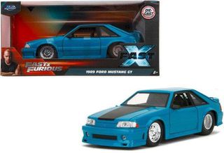 Jada Αυτοκινητάκι Fast & Furious Ford Mustang GT 1989 Blue 1:24