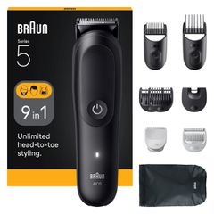 Braun All-in-one Series 5 AIO5540 Σετ Επαναφορτιζόμενης Κουρευτικής Μηχανής Μαύρο