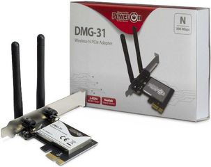 Inter-Tech DMG-31 Ασύρματη Κάρτα Δικτύου Wi-Fi 4 (300Mbps) PCI-e