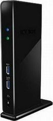 ICY BOX IB-DK2241AC USB-C Docking Station με HDMI Ethernet και σύνδεση 2 Οθονών
