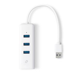 TP-Link UE330 SB 3.0 Hub 3 Θυρών με σύνδεση USB-A / Ethernet Λευκό